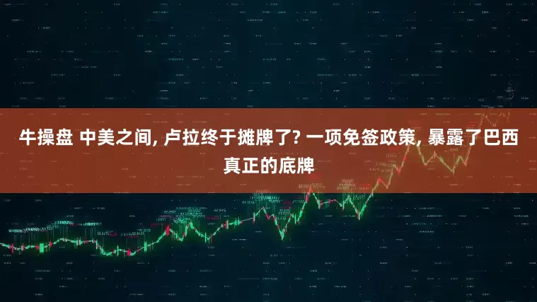 牛操盘 中美之间, 卢拉终于摊牌了? 一项免签政策, 暴露了巴西真正的底牌